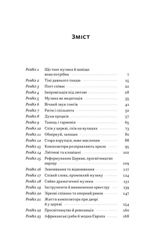 Коротка історія музики