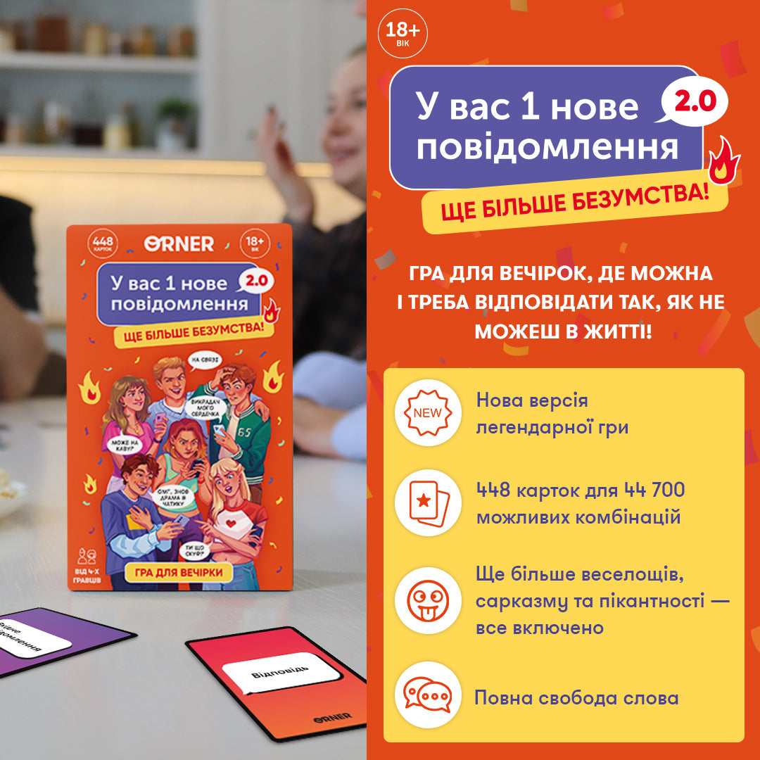 Гра для компанії «У вас 1 нове повідомлення 2.0»
