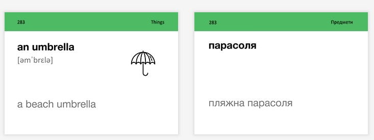 Картки англійських слів. Рівень A2–Pre-Intermediate