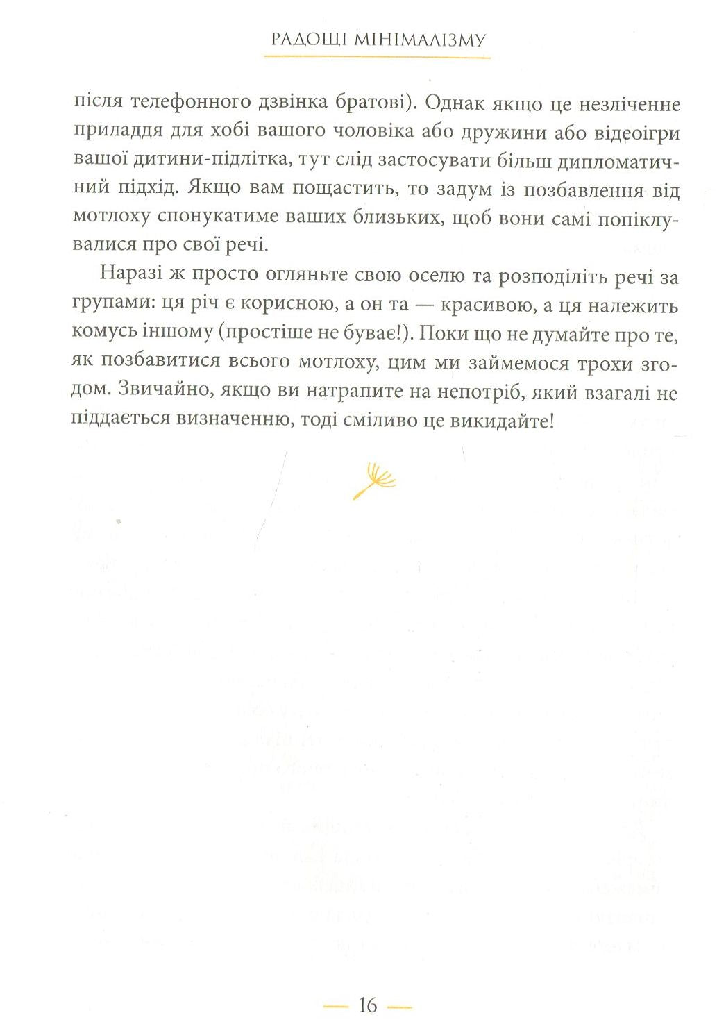 Радощі мінімалізму. Як позбутися зайвого, привести життя до ладу та спростити його